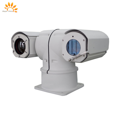 Hassas Kızılötesi PTZ Kamera Çift Sensör T Şekli Termal Kamera Lazer IP67 360 Derece Pan Aralıkla Belirlendi