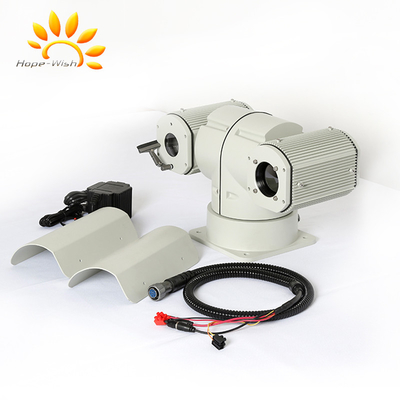 UFPA Sensörü Çift Termal Kamera Gemi Monte Anti Dalga 4 km PTZ Kızılötesi FCC
