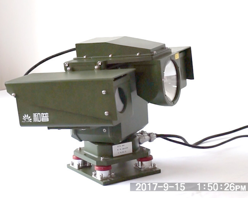 Hava koşullarına dayanıklı araç Ptz Lazer Kamera Uzun Menzilli Gece Görüş Kızılötesi Lazer