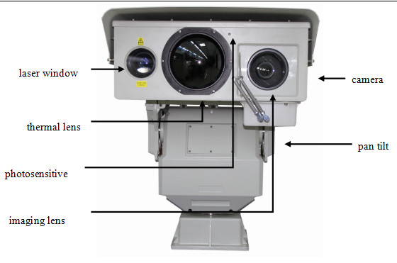 PTZ Kızılötesi Gece Görüşü Termal Kamera, Uzun Menzilli Gözetleme Kamerası