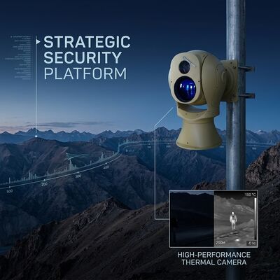 Bulma mesafesi Araç 13km İnsan Uzun Menzilli Kızılötesi KameraGüvenlik için çok spektrumlu optik elektronik platform termal lens